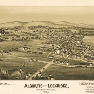 Bird's eye of Alburtis and Lockridge - 1893