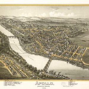 Bird's eye view Apollo, Armstrong - 1896