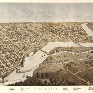 Bird's eye view Appleton - 1867