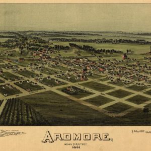 Bird's eye view of Ardmore, Indian Territory, 1891