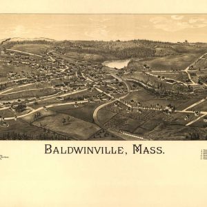 Bird's-eye View Baldwinville - 1886