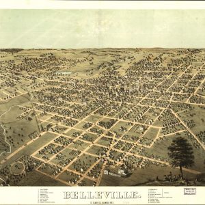 Bird's-eye View Belleville - 1867