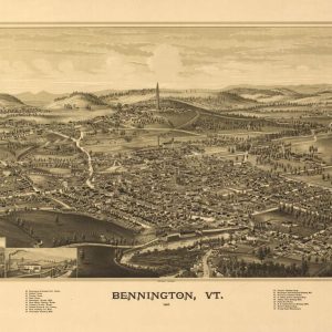 Bird's-eye View Bennington - 1887