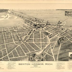 Bird's-eye View Benton Harbor - 1889