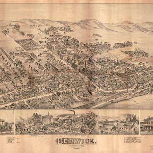 Bird's-eye View Berwick - 1884