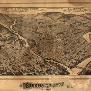Bird's-eye View Binghamton, NY - 1882