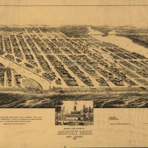 Bird's eye View Asbury Park - 1881