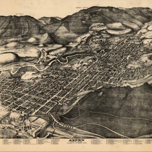 Bird's eye View of Aspen - 1893