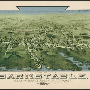 Birds-eye view of Barnstable - 1884
