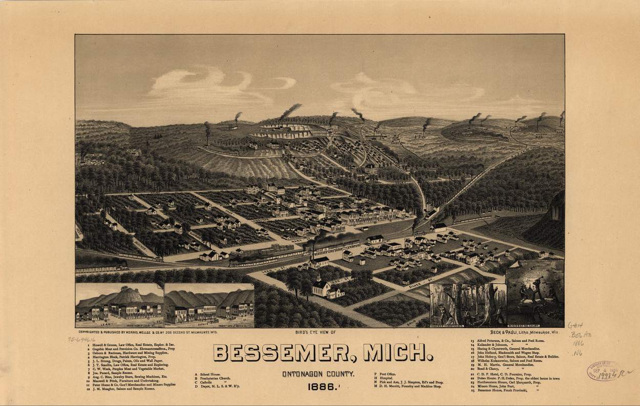 Bird's-eye View Bessemer - 1886 Bird's-eye View Bessemer - 1886