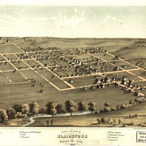 Bird's eye View Blairstown - 1868