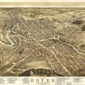 Bird's eye view Dover - 1877