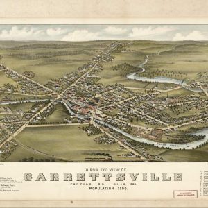 Bird's-eye view Garrettsville - 1883