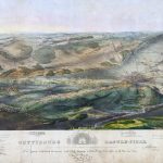 Bird's eye view of Gettysburg Battlefield - 1863
