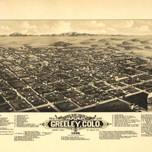 Bird's-eye view Greeley - 1882