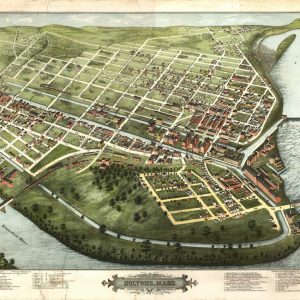 Bird's-eye view Holyoke - 1877