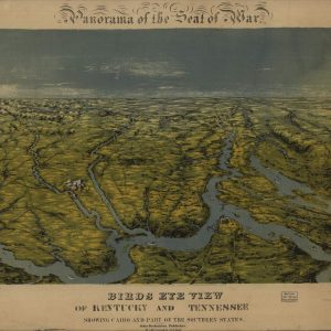 Birds-eye view Kentucky and Tennessee - 1862