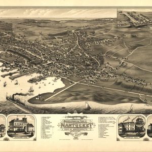 Bird's-eye view Nantucket - 1881