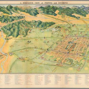 Bird's-Eye View of Peiping (Beijing) and Environs - 1936