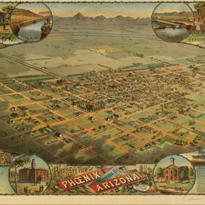 Birds-eye view Phoenix - 1885