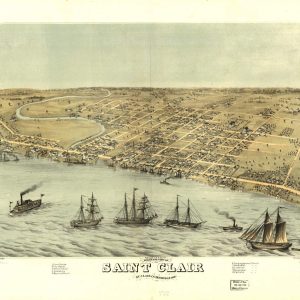 Bird's-eye view Saint Clair - 1868