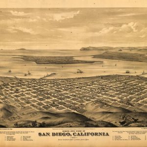Bird's-eye view San Diego - 1876