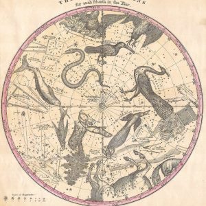 Constellations of Southern Hemisphere (year 1856)
