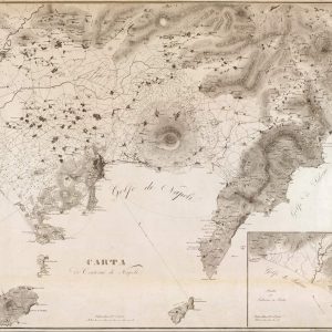 Map outlines of Naples -1828