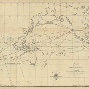 Chart, World Map - 1848