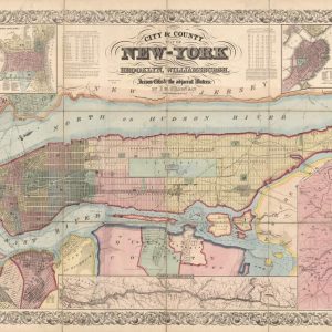 City and county map of New-York