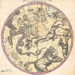 Constellations North Hemisphere (year 1856)