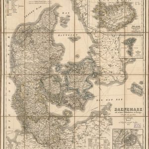 Map of Denmark - 1856