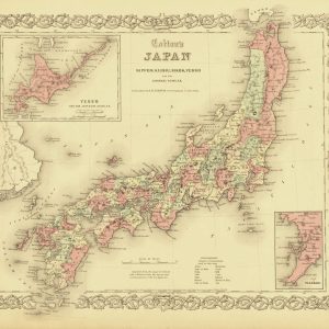 Map of Japan - 1855