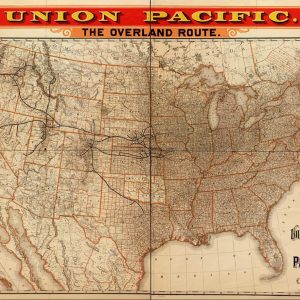 Map of Union Pacific, USA