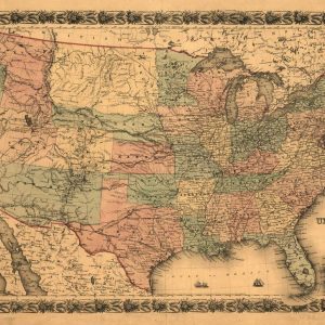 Military Map United States - 1861
