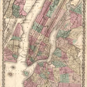 Map of New York City - 1879