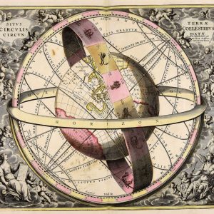 The site of earth surrounded by heavenly