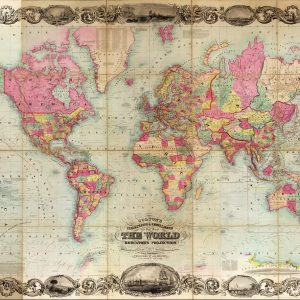 World Map - 1854