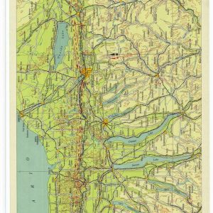 Airway Map Buffalo New York to Albany New York