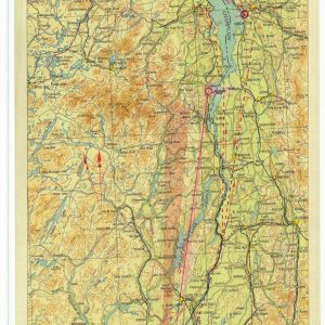 Airway Map Buffalo New York to Albany New York
