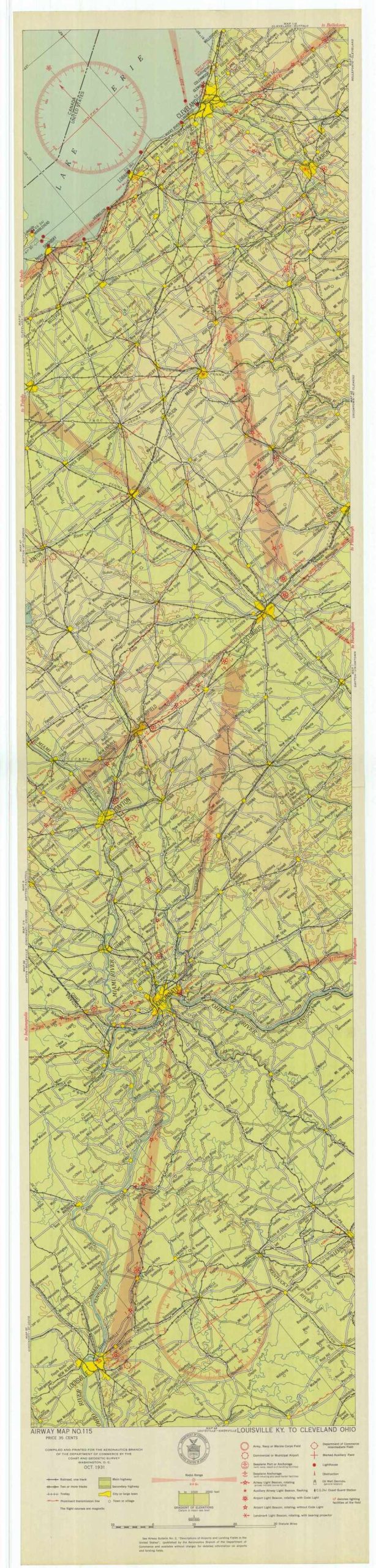 Airway Map Louisville Kentucky to Cleveland Ohio Airway Map Louisville Kentucky to Cleveland Ohio