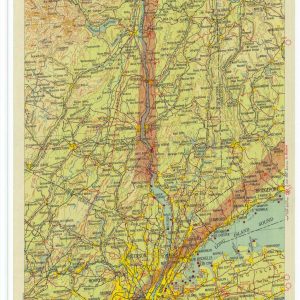 Airway Map New York to Albany New York