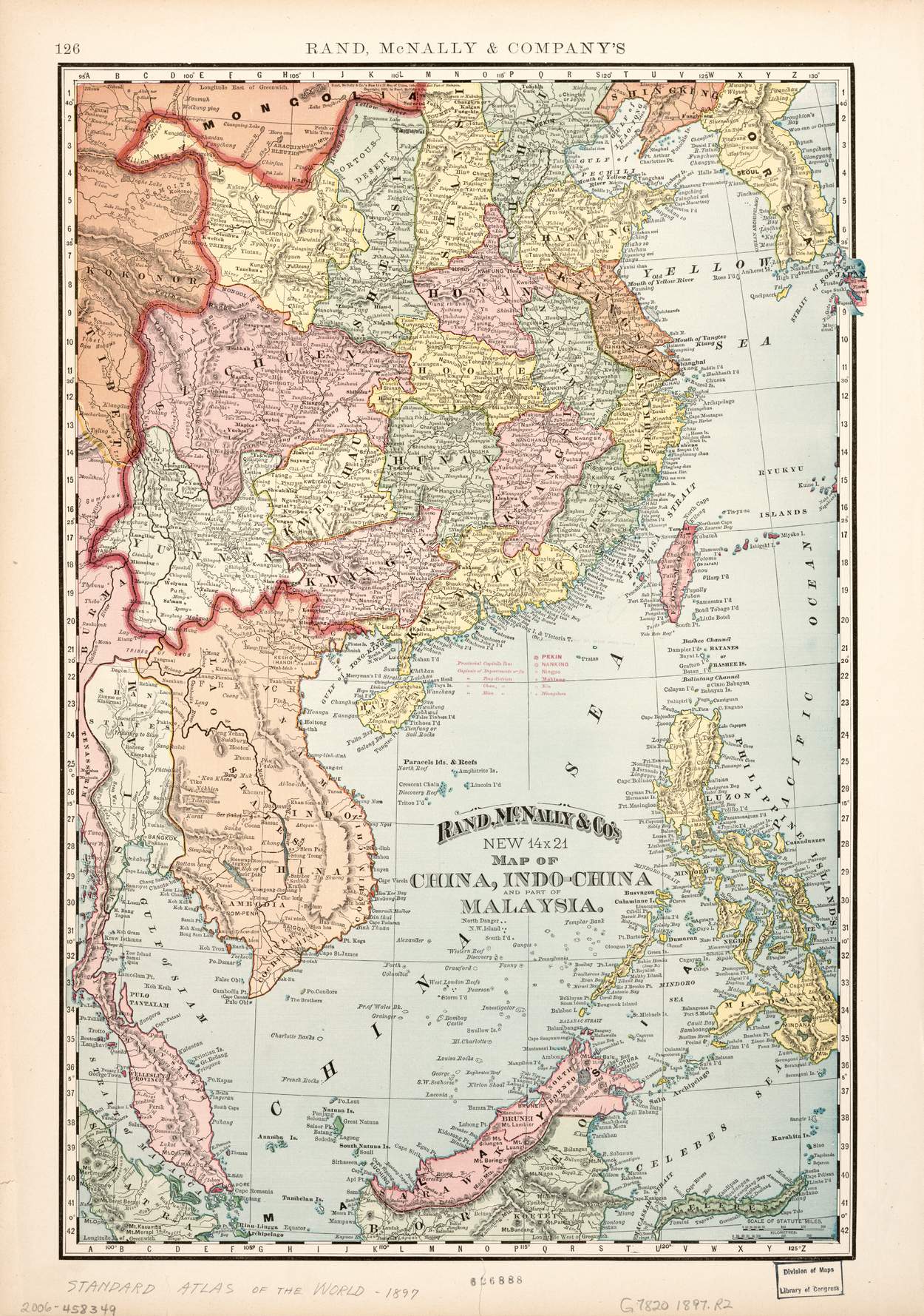 Map of China, Indo-China and part of Malasysia Map of China, Indo-China and part of Malasysia