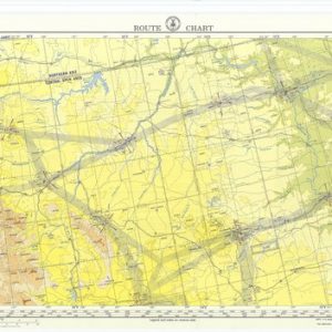 Airway Map Chicago to Seattle - 1956