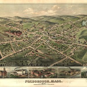 Bird's-eye view Foxborough - 1879