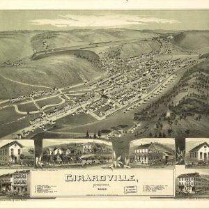 Bird’s-eye view Girardville - 1889