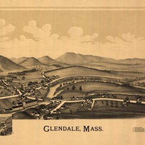 Bird’s-eye view Glendale - 1890
