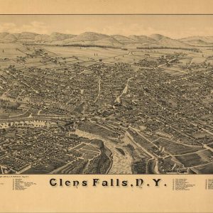 Bird’s-eye view Glens Falls - 1884