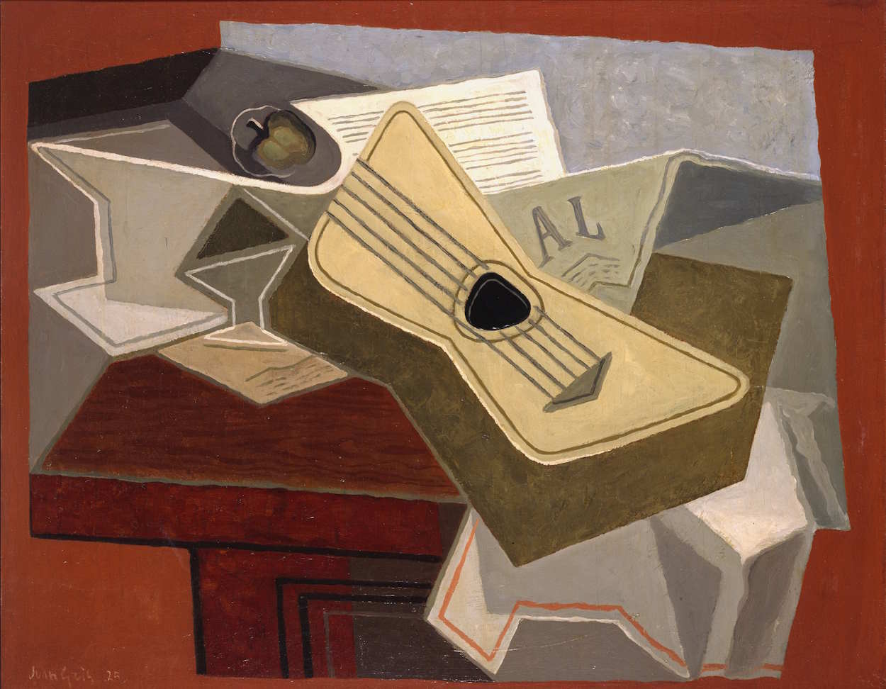 Guitar and Newspaper Guitar and Newspaper