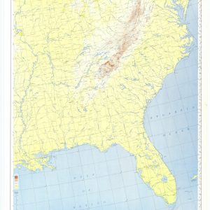 Airway Map Southeast U.S. - 1953
